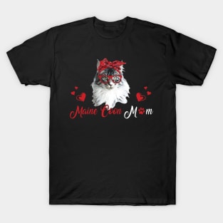 Maine Coon Cat Mom Funny Cat Lover Gift T-Shirt